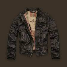Hollister Leather Jacket Palm Canyon Chaqueta De Cuero Hombre Ropa Punk Ropa
