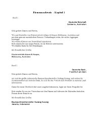 Noch einmal herzlichen dank für ihre anfrage. Firmennachweis Kapitel 1 Brief 1