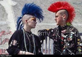 I played it for (sire records president) seymour stein. Stock Photo Teenage Couple Of Punk Rockers With Coloured Mohican Spiky Hair London Circa 1980