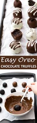 Easy Oreo Truffles Recipe Desserts Chocolate Desserts Oreo Truffles