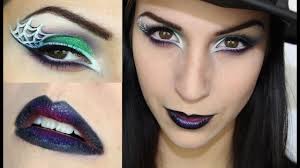 Ce tutoriel présente un maquillage de sorcière original dans les tons mauve et noir, dont la moitié du visage garde un aspect normal. Maquillage D Halloween Sorciere Glam Youtube