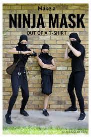 Snake is a pink rabbit with pink ears with white on the inside. Turn A T Shirt Into A Ninja Mask Be A Fun Mum