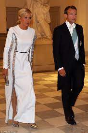 Crown Princess Mary Of Denmark And Brigitte Macron Both Opt For Red French First Lady Purple Gowns Princess Marie Of Denmark