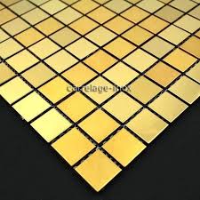 Mosaique Inox Cuisine Miroir Gold Mix Inox Miroir Carrelage Mosaique