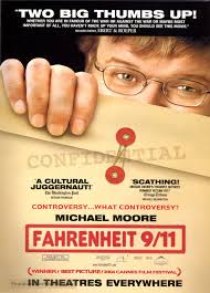 A group of 5 people find themselves trapped in an elevator in the world trade center's north tower on 9/11. Fahrenheit 9 11 2004 Movie Poster