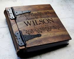 Unique Wedding Picture Album Unique Personalized Wood Wedding Album Leather Personalized Gift Wood Photo Album Unique Wedding Gift Idea Wooden Books Photo On Wood Wood Guest Book Wedding