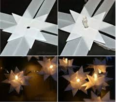 Frobelstern Lichterkette Basteln Weihnachten Lichterkette Basteln Weihnachtsdeko Basteln