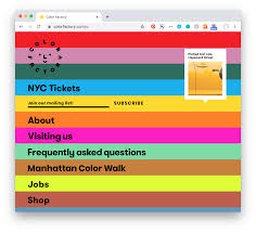 Color Factory Beautiful Websites Job Shop Nyc Tickets