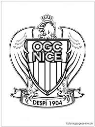 Ineos a officialisé ce lundi l'arrivée du champion de france cette saison avec le losc. Ogc Nice Coloring Pages French Ligue 1 Team Logos Coloring Pages Coloring Pages For Kids And Adults