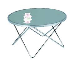 Home Solutions Porto Round Coffee Table Top Legs Metal Chrome Mirror 85 Dia X 48 Cm Buy Online In Bulgaria At Bulgaria Desertcart Com Productid 62256845