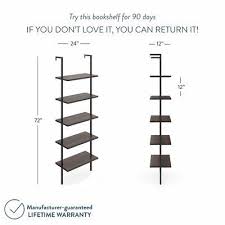 If you plan on building this be sure to check out. Orren Ellis Zachary 72 5 H X 24 W Steel Ladder Bookcase Ladder Shelf Black Metal Frame Ladder Bookcase