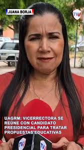 Ing. Juana Borja, Vicerrectora de la UAGRM, se reúne con Tuto Quiroga para  dialogar sobre propuestas educativas, #JuanaBorja #TutoQuiroga