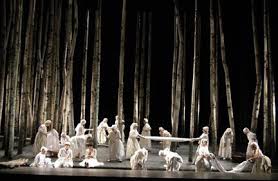 Birch Tree Forest From An Opera Set Eugene Onigen Like The Stark Quality Set Design Theatre Stage Set Design Stage Set