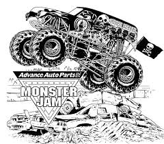 Free printable coloring pages for kids. Advance Auto Parts Monster Jam Coloring Pages Color Luna