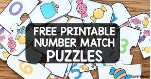 Help your child learn about shapes with our downloadable tangram puzzles. Free Printable Number Match Puzzles Simply Kinder
