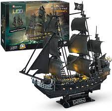 Hi, today i'm going to show you how to assembly the 3d puzzle cubicfun led blackbeard's ship. Cubicfun 3d Puzzles Pirate Ship And Sailboat Vessel Black Pearl Highly Difficult Model Kit Ship Queen Anne S Revenge Large With Led Lights Building 3 D Puzzles Gifts For Adults And Kids 340 Pieces