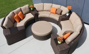 Patio furniture sets constructed from wicker are extremely low maintenance. China Patio Rattan Wicker Sofa Set Round Outdoor Patio Furniture China Outdoor Furniture Garden Furniture