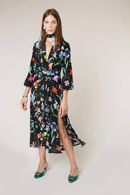 Camellia Multi Chalk Tulip Rixo Rixo Dresses Smart Casual Wear Shirt Dresses Uk