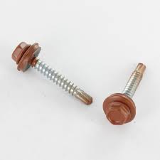 Get the wood screws you want from the brands you love today at sears. Self Drilling Hexagonal Head 4 8x35 Washer Epdm Zinc Plated Ral8004 Copper Brown