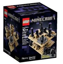 New Lego Minecraft Micro World Set 21107 The End 440pcs Micromob Enderman Dragon Lego Minecraft Minecraft Minecraft Toys