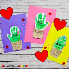Download our free ecard app. Cactus Handprint Valentines Day Craft And Free Template Hug Me And Stuck On You