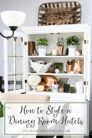 Unless you buy an entire collection at an estate sale, find a great deal at an antique mall or inherit a large collection of your favorite items, it takes a long time to find just the right pieces. How To Style A Dining Room Hutch Abby Lawson