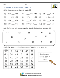 Thousands of printable math worksheets for all grade levels, including an amazing array of alternative math fact practice and timed tests. Number Bonds Worksheets To 100