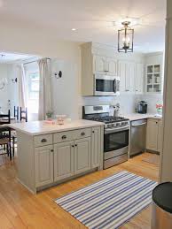 Benjamin Moore Senora Gray Cabinets White Dove Walls Lantern Dash Albert Lighthouse Rug Or Grey Kitchen Walls New Kitchen Cabinets Kitchen Cabinet Design
