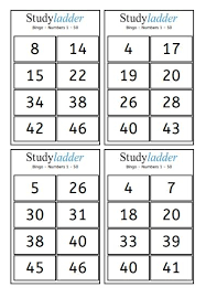Find worksheets, lessons, and digital activities. Bingo Numbers 1 50 Game Cards Studyladder Interactive Learning Games