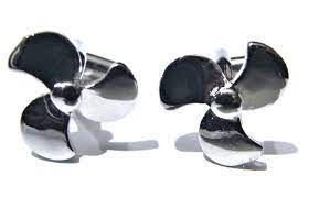 Vintage Silver Metal Propeller Cufflinks Mens Groom Cuff Links Sailor Pirate Cufflinks Men Cufflinks Silver Man