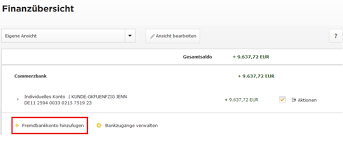 Commerzbank is one of the biggest banks in germany and one of the few banks with provides an english service in germany with an english online banking i need account holders of commerz bank singapore, uk,dubai for wire transfer mahmoodayaz77@gmail.com. Multibanking Alle Konten Auf Einen Blick Commerzbank