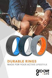 Groove Silicone Wedding Rings For Men Are Perfect For The Athlete Hunter Professional And Outdoorsm Silicone Rings Men Silicone Wedding Rings Silicone Rings