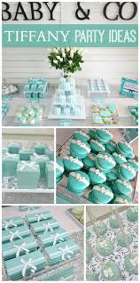 Tiffany Co Baby Shower Baby Co Party Catch My Party Tiffany Baby Shower Theme Tiffany Baby Showers Tiffany Party