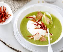 Veloute De Brocoli Et Truite Rezept Broccolisuppe Einfach Kostlich Vorspeise