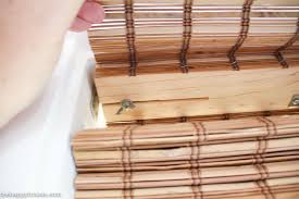 Cordless lift on your woven wood shades keep the lines in your space. The Blinds Are In Our Cordless Bamboo Woven Blinds The Happy Housie