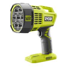 Ryobi 18 Volt One Cordless Dual Power Led Spotlight Bare Tool With 12 Volt Automotive Cord P717 The Home Depot Ryobi Led Spotlight Ryobi Tools