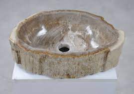Petrified wood is real wood that has turned into rock composed of quartz crystals. Wash Hand Basin Petrified Wood 28742 The Art Of Nature Xyleia Natural Interiors