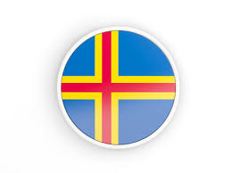 Our international flags are made from 100% dupont nylon material. Round Icon With White Frame Illustration Of Flag Of Aland Islands