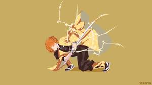 Multiple sizes available for all screen. Demon Slayer Zenitsu Agatsuma With Background Of Dark Yellow 4k 5k Hd Anime Wallpapers Hd Wallpapers Id 41072