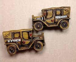 Vintage Old Car Salt And Pepper Shakers By Violetsunsetvintage 10 00 Stuffed Peppers Salt And Pepper Set Salt And Pepper Shakers