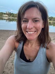 Running in nature with no distractions