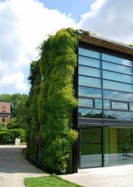 Simple Curtain Wall With Vertical Garden Design Green Architecture Green Building Architecture Roof Garden Design