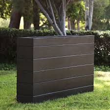 Madera Rectangle Planter Boxes Outdoor Planters With Faux Wood Finish Rectangle Planters Rectangle Planter Box Commercial Planters