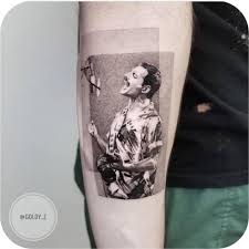 Freddie mercury the queen band bohemian rhapsody t shirt vintage men gift tee. Freddie Mercury Tattoo Done By Goldy Z Queen