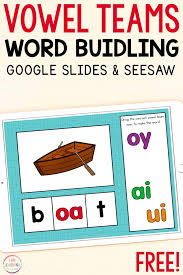 This is the perfect addition to any primary ks1 class. Digital Vowel Teams Word Building Activity