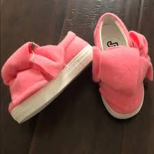 NIB $275 Made in Italy Joshua Sander Big Pink Bow Slip