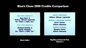 Download blue's clue's ending credits (vhs) 2020. Blue S Clues 2000 Vhs Credits Comparison Youtube