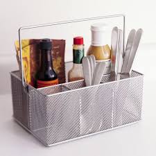 Mesh Condiment Caddy By Design Ideas Condiment Caddy Condiment Holder Kitchen Supplies