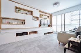54 000 Renovation For This Muji Inspired Four Room Hdb Bto Punggol Home Minimalist Living Room Living Room Designs Closet Design