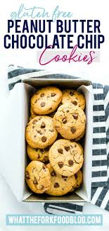 Gluten Free Peanut Butter Chocolate Chip Cookies What The Fork Gluten Free Cookies Easy Peanut Butter Chocolate Chip Cookies Gluten Free Peanut Butter Cookies